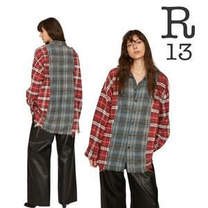 R13 Drop Neck Workshirt  - Size Small